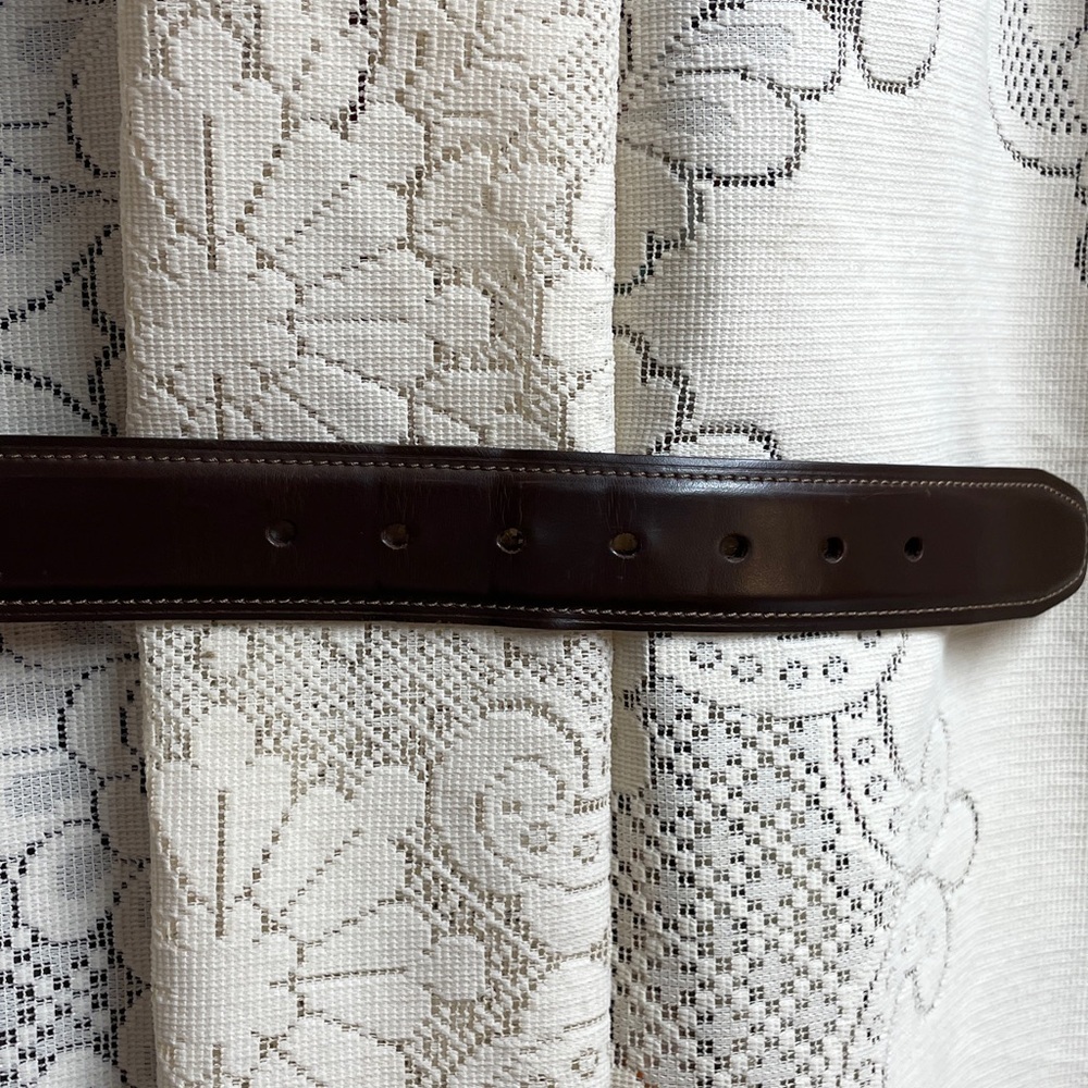 Columbia Dark Brown Leather Belt - Picture 6 of 9